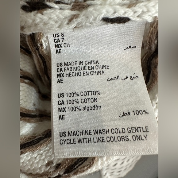 Karen Scott Winter White Pattern Pullover Turtleneck Sweater Womens Small NWT - Picture 6 of 7